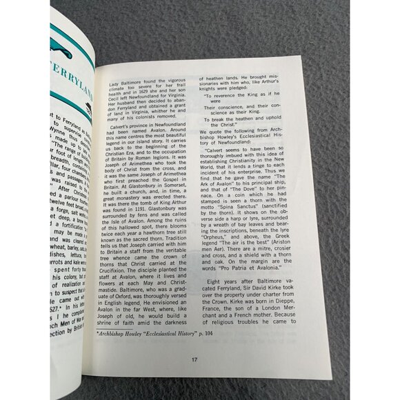 Historic Newfoundland L.E.F. English M.B.E Paperback 5th Printing 1972 - Picture 5 of 10